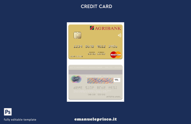 modello di mastercard Vietnam Agribank in stile verificato